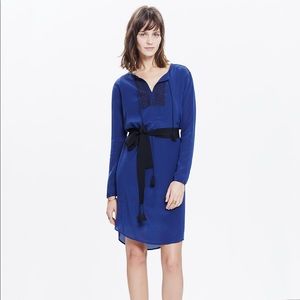 Madewell Silk Prologue Dress Embroidery & Tassels